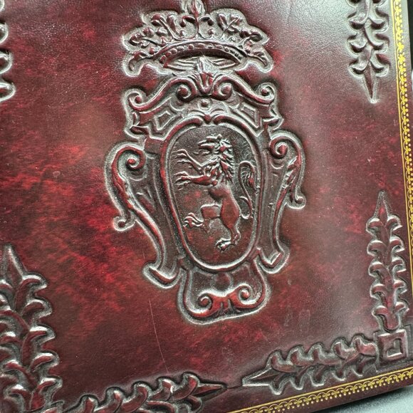 Vintage Keepsake Photos Ephemera Journal Album Faux Leather Relief Antique-look - Picture 4 of 11